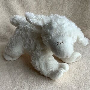 Baby Gund Plush White Winky Lamb with Rattle Inside 058133 Stuffed Animal Toy #2